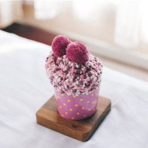 Cupcake Pom Pom Fuzzy Socks